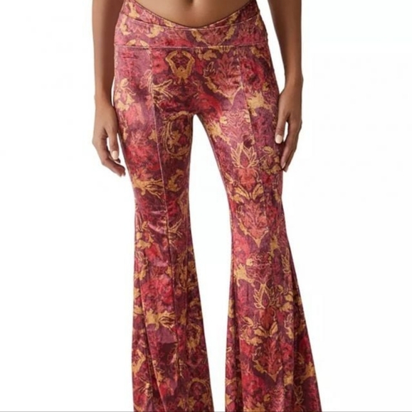 New Free People Hold Me Closer Flare Wide Leg Palazzo Pants. - Picture 2 of 6